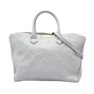 Burberry Pre-owned Dewsbury Tote Bag - Dames - Vintage Shopper - Grijs - ONE Size - Leer - Vintage