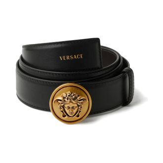 Versace Cintur&oacute;n de piel de 3.5 cm - Accessories - Hombre - Negro - 120 CM