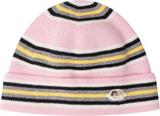 Fiorucci Angel Patch Beanie - Dames - Hoeden - Roze - ONE Size - Wol - Accessoires