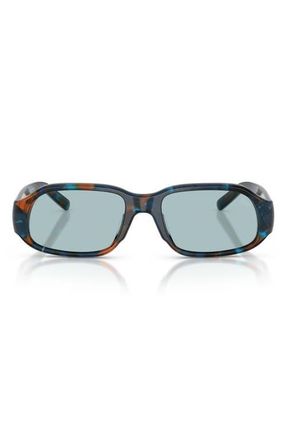 Diesel 55mm Oval Sunglasses in Blue Havana /Blue at Nordstrom
