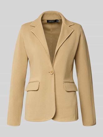Lauren Ralph Lauren Blazer mit Reverskragen in Sand, Gr&ouml;&szlig;e S