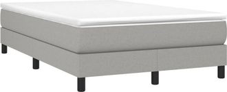 vidaXL Estructura de cama sin colchón tela gris claro 120x200 cm Vidaxl