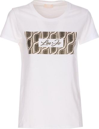 Liu Jo Strass Logo T-shirt