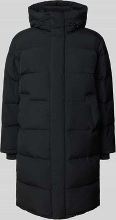 Tommy Jeans Relaxed Fit Daunenmantel mit Kapuze in Black, Größe XXL