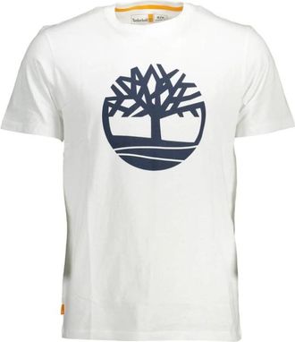 Timberland Regular Fit T-shirt met korte mouwen - Heren - T-shirts - Wit - XL - Katoen - Tops