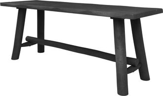 Rendez-Vous Déco Banco de madera de mango negro 110 cm