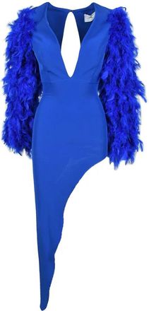 Valeria Mazza Blue Polyester Dress