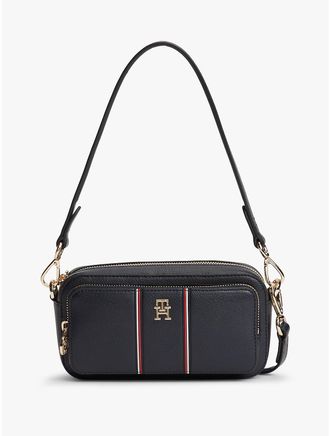 Tommy Hilfiger Womens Signature Stripe Crossbody Bag - Blue
