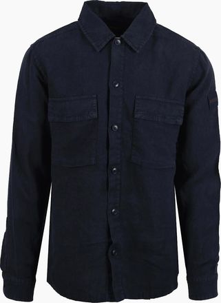 HUGO BOSS Mens Boss Orange BOSS LOCKY SHIRT DARK BLUE - Navy - Size: 40