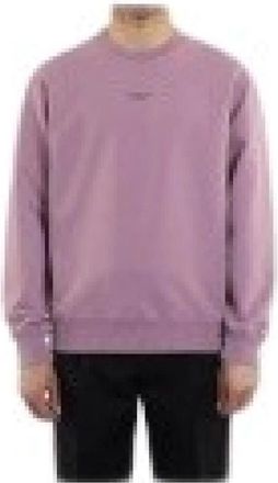 Dr&ocirc;le de Monsieur Klassiek Slogan Sweatshirt - Heren - Sweatshirts & Hoodies - Roze - Maat: L Katoen