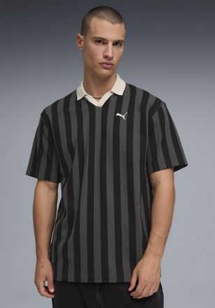 Puma T-Shirt PUMA CLASS RELAXED PINNACLE POLO, Herren, Gr. XXL, puma schwarz, Netz, Obermaterial: 60% Baumwolle, 40% Polyester, unifarben, relaxed fit norm