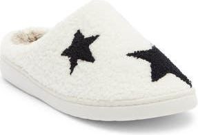 Mia Cozi Slipper in White/Black Stars at Nordstrom Rack, Size 10