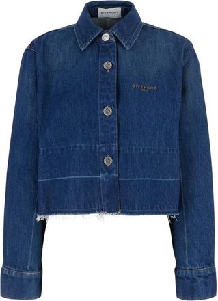 Givenchy Denim Shirt - Dames - Spijkerjassen - Blauw - M - Denim - Jassen