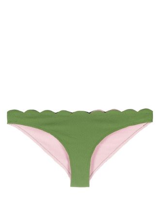 Marysia Swim Bikinislip met gewelfde afwerking - Groen