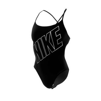 Nike Slanke eendelige badpak voor dames (Zwart)