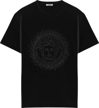 Versace Medusa Cotton T-Shirt - Dames - T-shirts - Zwart - S - Katoen - Tops