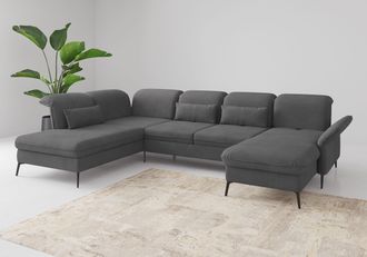 Sit&more Wohnlandschaft »Emely, inkl. Sitztiefenverstellung« wahlweise mit Bettfunktion,Bettkasten,Kopf- & Armteilverstellung