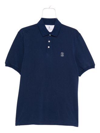 【ブルネロクチネリ】 Polo Shirts シャツ Piqué polo shirt for Man in Light Pink | Brunello Cucinelli