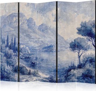 Artgeist Paravento Decorativo Artgeist Paesaggio Italiano Blu 225 Cm