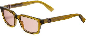 Dior Oblique S5I Zonnebril - Heren - Accessoires - Groen - Maat: 53 MM
