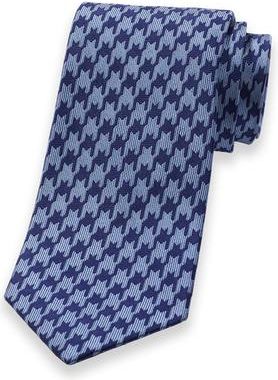 Paul Fredrick Patterned Woven Silk Tie in Light Blue/navy at Nordstrom