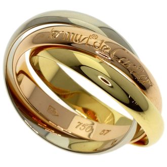 Cartier Yellow Gold (18K) Pink Gold (18K) White Gold (18K) Band Ring (Pre-Owned)