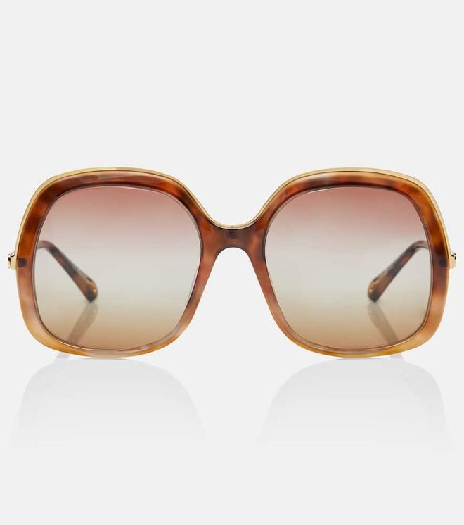 Chlo&eacute; Gafas de sol cuadradas oversized Aly