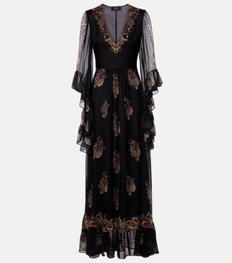 Etro Paisley silk maxi dress