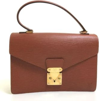Louis Vuitton Tweedehands Canvas Louis Vuitton tassen - Dames - Vintage Handtas - Bruin - ONE Size - Vintage