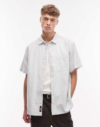 Vans Lawson - Camicia azzurra a righe-Blu