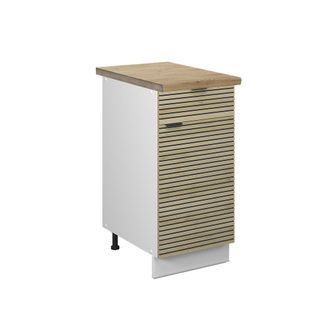 Vicco Mueble Bajo De Cocina Fame-line, Panel De Roble, 40 Cm, Et Roble
