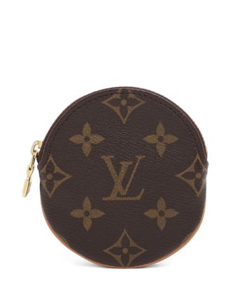 Louis Vuitton 2004 Monogram round coin wallet - Brown