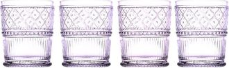 Godinger Set of 4 Claro Double Old Fashion Glasses
