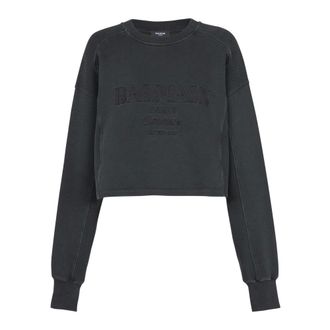 Balmain Mujer, Sudaderas, Gris, Talla: M