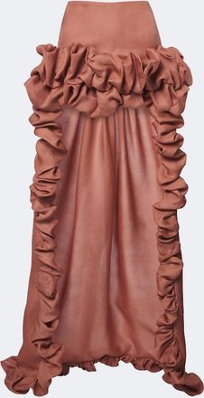 Saint Laurent Bubble silk gazar miniskirt