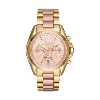 Michael Kors Bradshaw Chronograph Horloge - Dames - Horloges - Geel - ONE Size - Accessoires