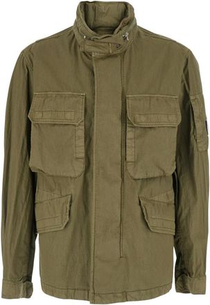 C.P. Company 50 Fili Wax Field Jacket - Heren - Zomerjassen - Groen - XL - Katoen - Jassen