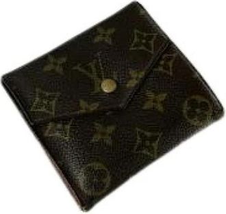 Louis Vuitton Pre-owned Leren Portemonnee - Dames - Vintage Accessoires - Bruin - ONE Size - Leer - Vintage