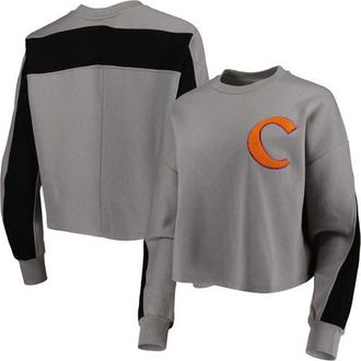 Gameday Couture Womens Gameday Couture Gray Clemson Tigers Back To Reality Colorblock Pullover Sweatshirt at Nordstrom, Size Small