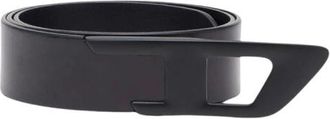 Diesel Oval D Riem - Heren - Accessoires - Zwart - Maat: 105 CM Leer