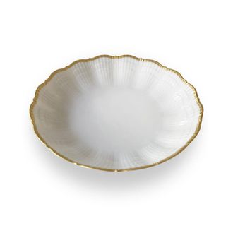 Medard De Noblat Plato de sopa (x6) Porcelena Blanco/Oro