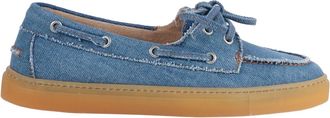 Copenhagen Blue Lace Up Denim Loafers