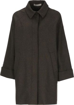 D.exterior Cappotto Monopetto in Lana - - Coats - Donna - Marrone - S