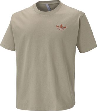 adidas originals Cotton Logo Short Sleeve Unisex Brown T-Shirt H47113