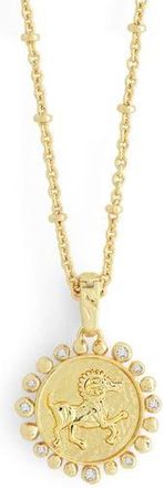 Anabel Aram Zodiac Cubic Zirconia Pendant Necklace in Aries at Nordstrom