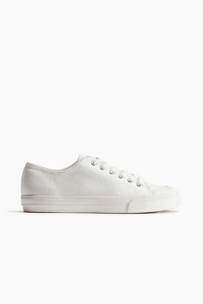 H&M Twill sneakers in White at Nordstrom, Size 11
