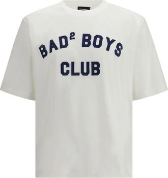 Dsquared2 Klassiek Katoenen T-shirt met Ronde Hals - Heren - T-shirts - Wit - L - Katoen - Tops