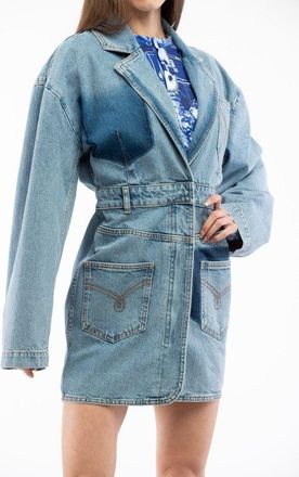 Moschino Womens Multicolor Cotton Denim Jacket Clothing