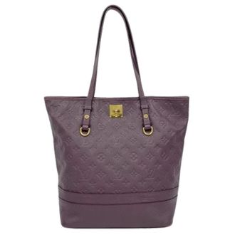 Louis Vuitton Pre-owned Tote Bags, female, Purple, Size: ONE SIZE Pre-owned Canvas Tote Bag