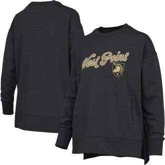 Pressbox Womens Pressbox Black Army Black Knights Bonanza Chenille Harper Script Sweatshirt at Nordstrom, Size Xx-Large